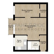 Квартира 43,8 м², 2-комнатная - изображение 3