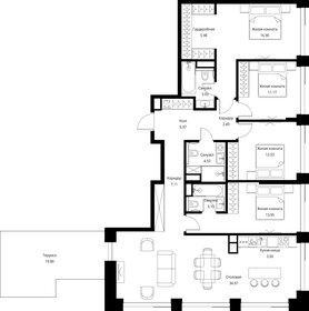 Квартира 133,1 м², 4-комнатная - изображение 2
