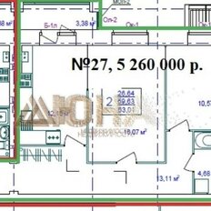 Квартира 59,6 м², 2-комнатная - изображение 4
