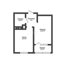 Квартира 36 м², 1-комнатная - изображение 2