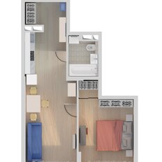 Квартира 43,6 м², 1-комнатная - изображение 4