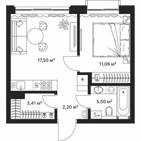 Квартира 39,3 м², 1-комнатная - изображение 1