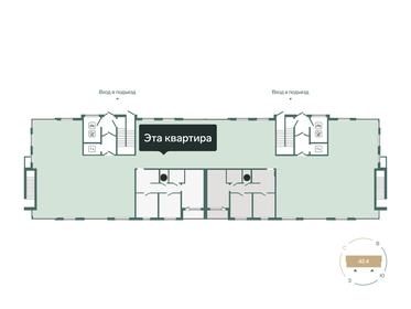 Квартира 66,5 м², 2-комнатная - изображение 2