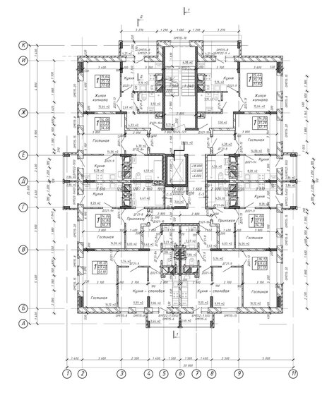 52,1 м², 2-комнатная квартира 3 500 000 ₽ - изображение 69
