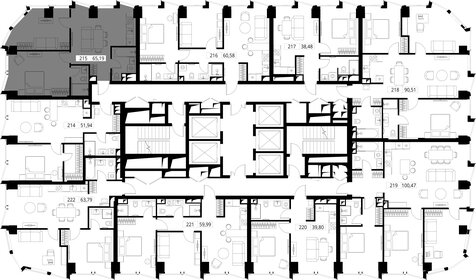 Квартира 65,4 м², 2-комнатная - изображение 3