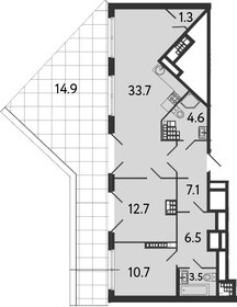Квартира 79,8 м², 2-комнатная - изображение 2