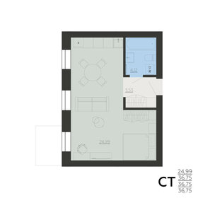 Квартира 36,8 м², 1-комнатная - изображение 1