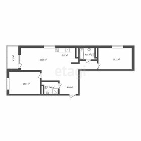 Квартира 77,3 м², 2-комнатная - изображение 1