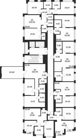 41,8 м², 1-комнатная квартира 9 521 280 ₽ - изображение 38