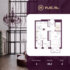 Квартира 45,2 м², 1-комнатная - изображение 1