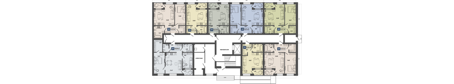 Квартира 55,8 м², 2-комнатная - изображение 2