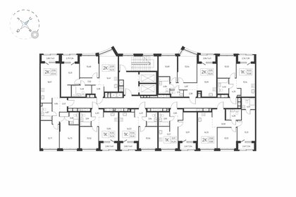 Квартира 57,9 м², 2-комнатная - изображение 2