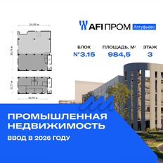984,5 м², производственное помещение - изображение 1