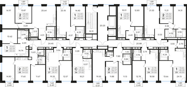 Квартира 54,5 м², 2-комнатная - изображение 2