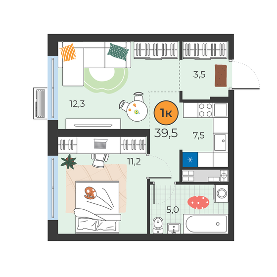 51 м², 2-комнатная квартира 5 190 000 ₽ - изображение 62