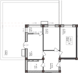 Квартира 148,3 м², 2-комнатная - изображение 1