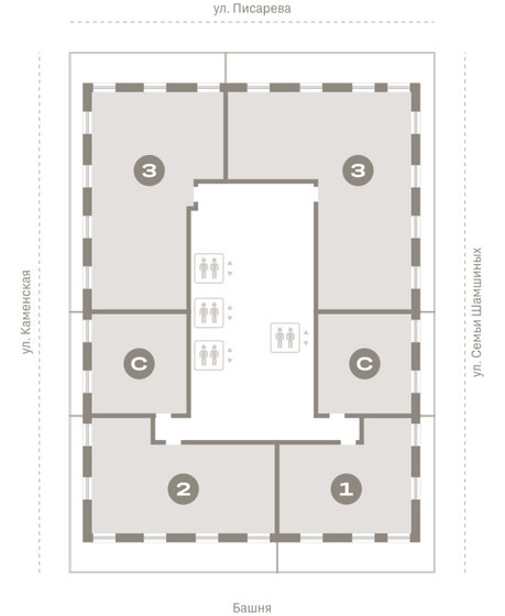 95,4 м², 3-комнатная квартира 12 000 000 ₽ - изображение 83