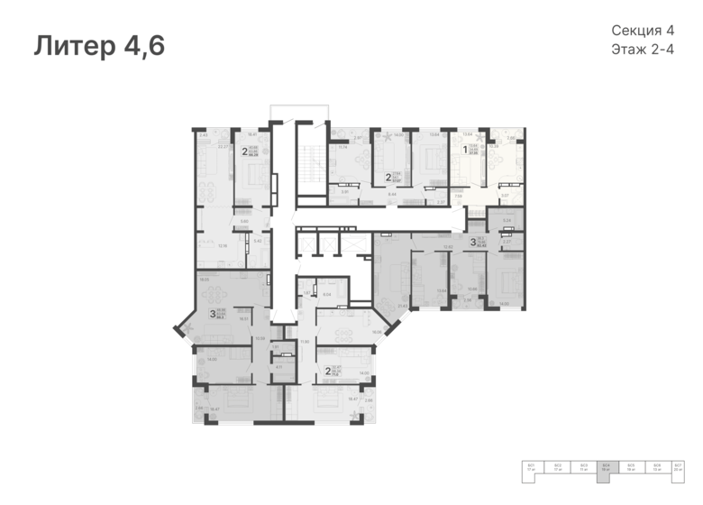 88,5 м², 2-комнатная квартира 21 500 000 ₽ - изображение 54