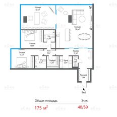 Квартира 175 м², 4-комнатные - изображение 2