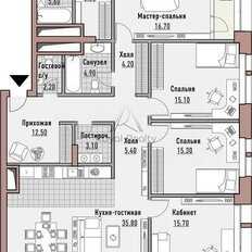 Квартира 145 м², 4-комнатная - изображение 3