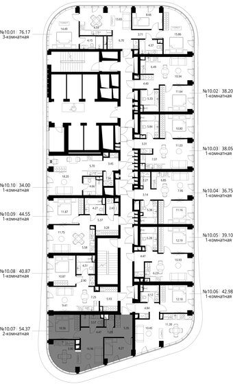 53,3 м², 2-комнатная квартира 24 046 188 ₽ - изображение 68