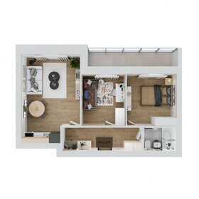 Квартира 58,2 м², 3-комнатная - изображение 2
