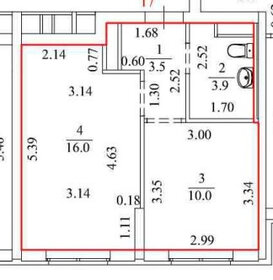 Квартира 33,4 м², 1-комнатная - изображение 1