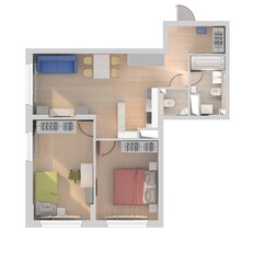 Квартира 61,6 м², 2-комнатная - изображение 3