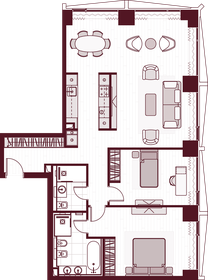 Квартира 107,8 м², 3-комнатная - изображение 1
