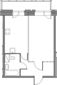 Квартира 38 м², 1-комнатная - изображение 1