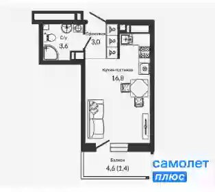 29 м², квартира-студия 3 180 000 ₽ - изображение 43
