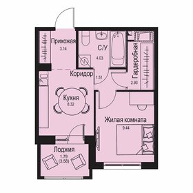 Квартира 31,2 м², 1-комнатная - изображение 1