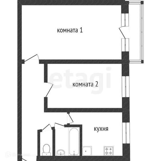 32,7 м², 1-комнатная квартира 2 800 000 ₽ - изображение 53