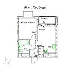 Квартира 32 м², 1-комнатная - изображение 2