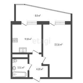 Квартира 40,9 м², 1-комнатная - изображение 1