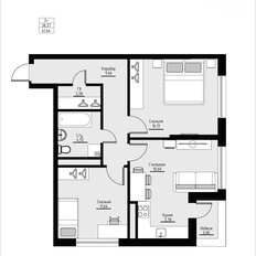 Квартира 61,6 м², 2-комнатная - изображение 2