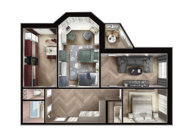 Квартира 84 м², 3-комнатная - изображение 2