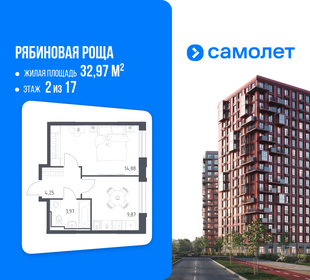 Квартира 33 м², 1-комнатная - изображение 1