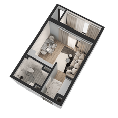 Квартира 22,9 м², студия - изображение 3