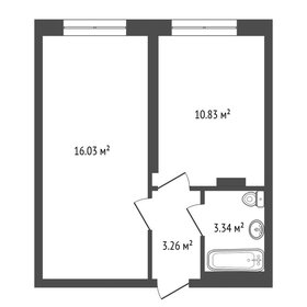 Квартира 33,9 м², 1-комнатная - изображение 1
