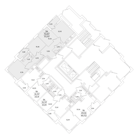 Квартира 76 м², 3-комнатная - изображение 2