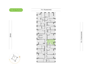 Квартира 28,5 м², 1-комнатная - изображение 2