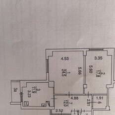 Квартира 79 м², 2-комнатная - изображение 2