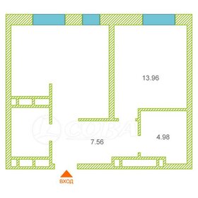 Квартира 49,3 м², 1-комнатная - изображение 1