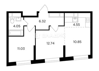 Квартира 49,7 м², 2-комнатная - изображение 4