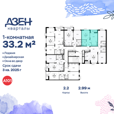 Квартира 33,2 м², 1-комнатная - изображение 2