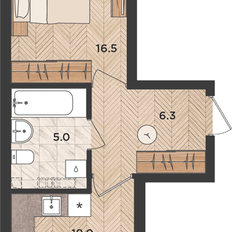 Квартира 47,2 м², 1-комнатная - изображение 2