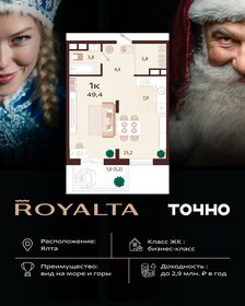 Квартира 49,4 м², 1-комнатная - изображение 1