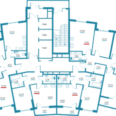 Квартира 39 м², 1-комнатная - изображение 3