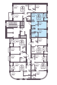 Квартира 58,7 м², 2-комнатная - изображение 2